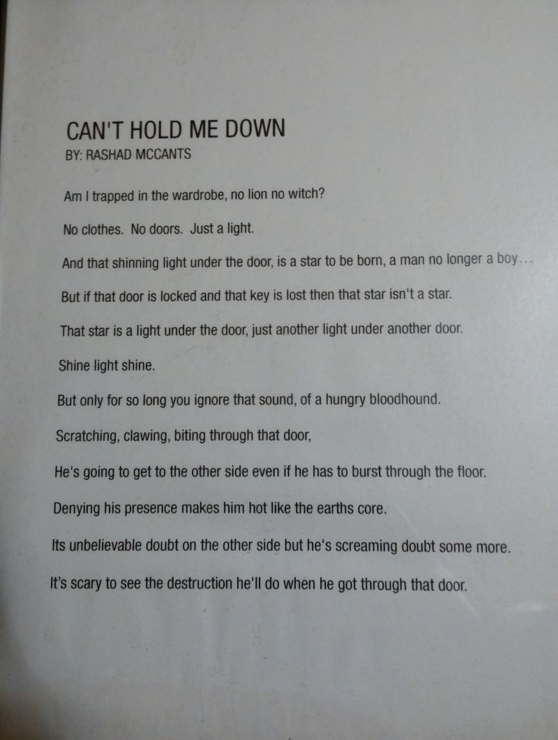 Illustration for article titled Here's A Poem By Rashad McCants You Might Enjoy